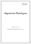 Parten abgesetzter Rand grau
