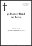 Parten gedruckter Kreuz
